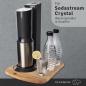 Preview: Gleitbrett & Ständer für Sodastream Crystal I Perfekter Untersetzer aus massiven Eichenholz - XXL