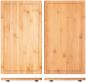Preview: Herdabdeckplatte Schneidebrett Holz massiv (Bambus) - Perfekt als Herdabdeckung aus Holz | 2x28x50x4cm | Ideal auch als Nudelbrett, Tranchierbrett oder Backbrett | Hitzebeständig & Robust