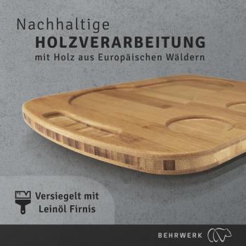 Gleitbrett & Ständer für Sodastream Crystal I Perfekter Untersetzer aus massiven Eichenholz - XXL