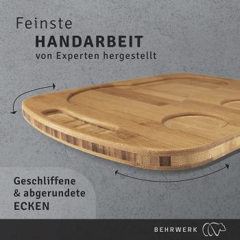 Gleitbrett & Ständer für Sodastream Crystal I Perfekter Untersetzer aus massiven Bambus - XXL