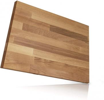Schneidebrett Holz I 30 cm x 40 cm I Massives Buchenholz aus Europa Perfekte Schneideunterlage für die Küche - Perfekt als Kochbrett, Brot Schneidbrett und Küchenbrett