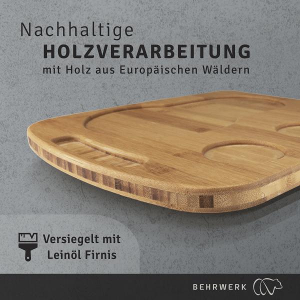 Gleitbrett & Ständer für Sodastream Crystal I Perfekter Untersetzer aus massiven Eichenholz - XXL