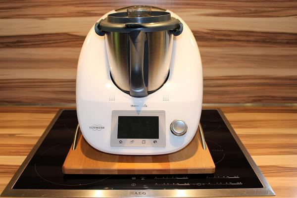 StreamBrush® Premium - Gleitbrett Holz-Gleiter aus Massivholz für den Thermomix TM5 / TM6 / TM31 Buche EV